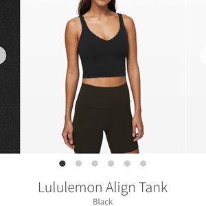 Lululemon Align Tank - Black - Size 4